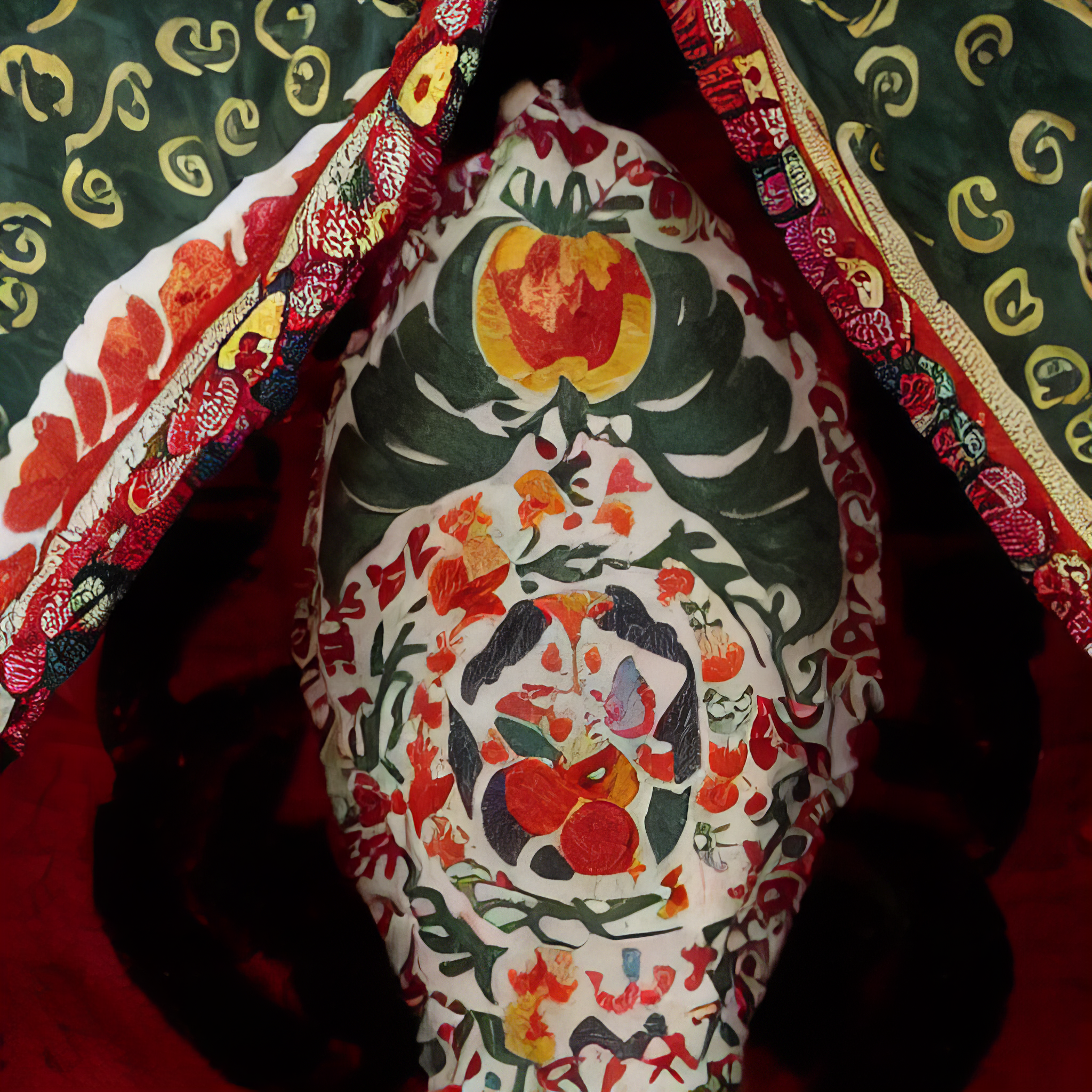 AI Suzani series: Self-exoticisation Archives III, video still I