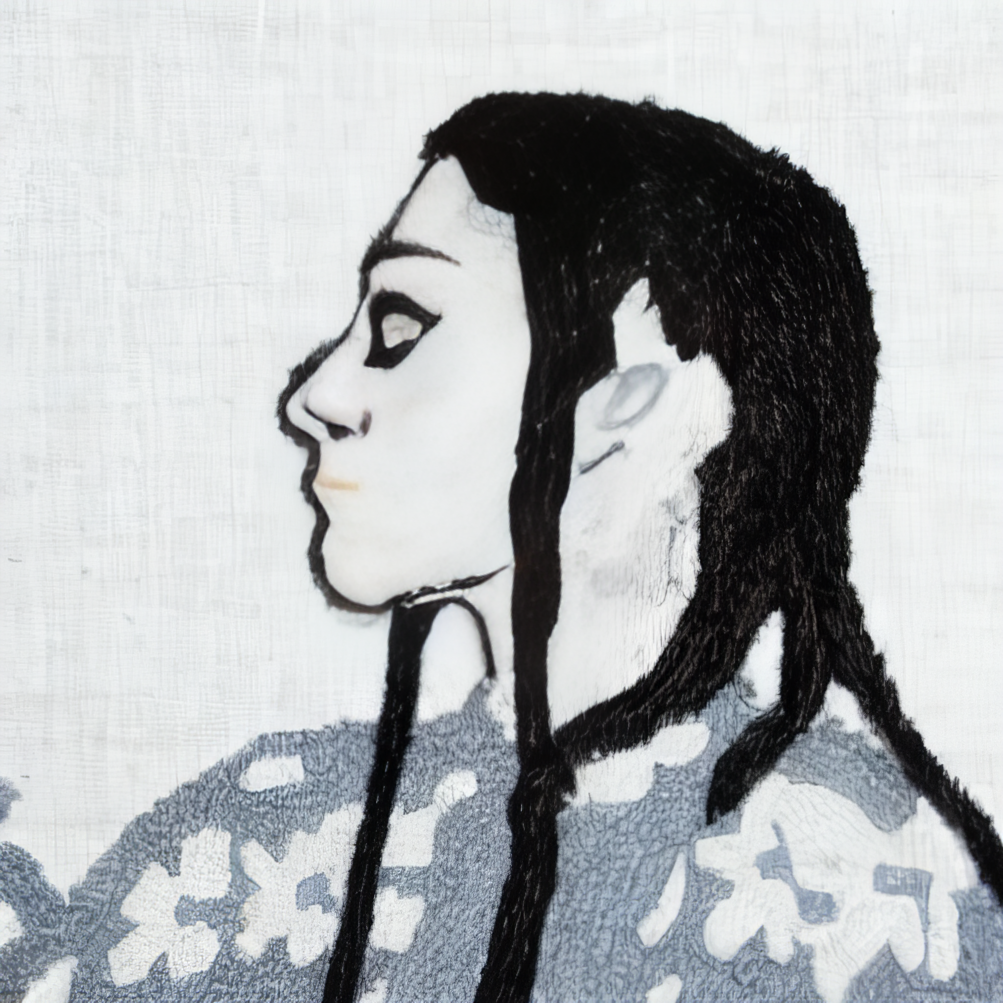 AI Suzani series: Self-exoticisation Archives I, video still I