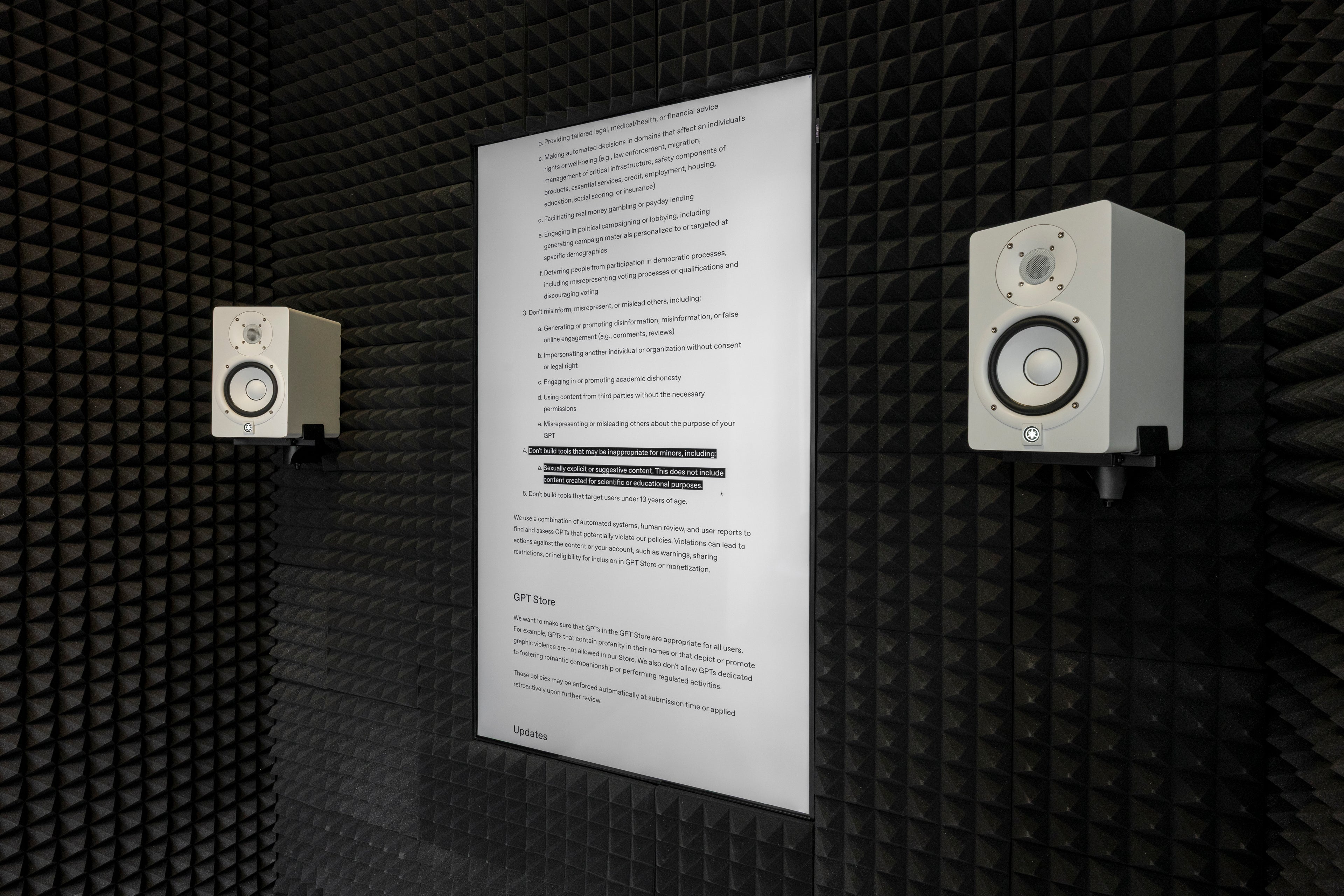 Terms & Condition Opera: A Legalese Libretto, OpenAI Usage Policies