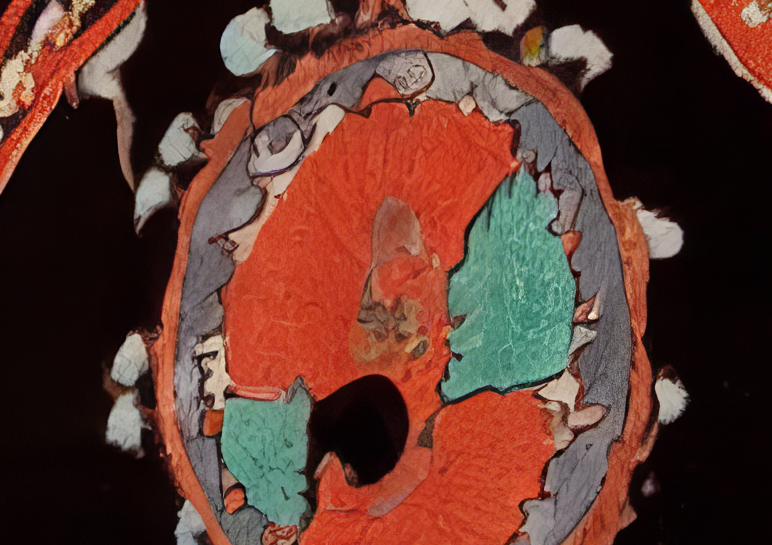 AI Suzani series: Self-exoticisation Archives III, video still III