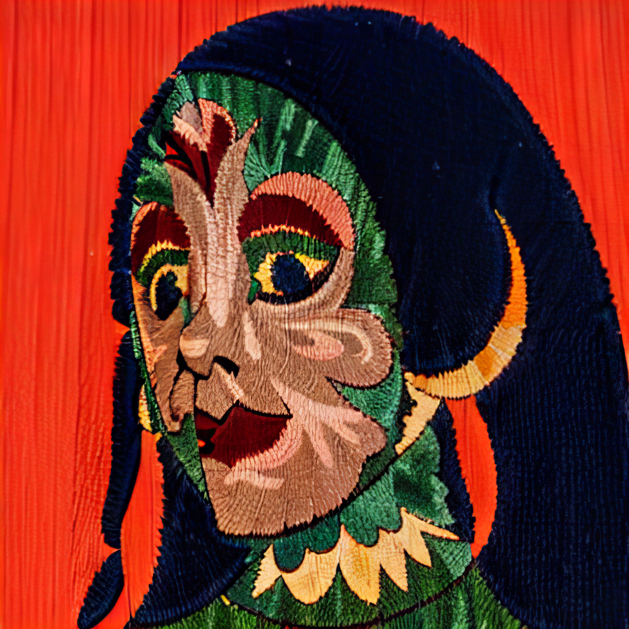 AI Suzani series: Self-exoticisation Archives II, video still III