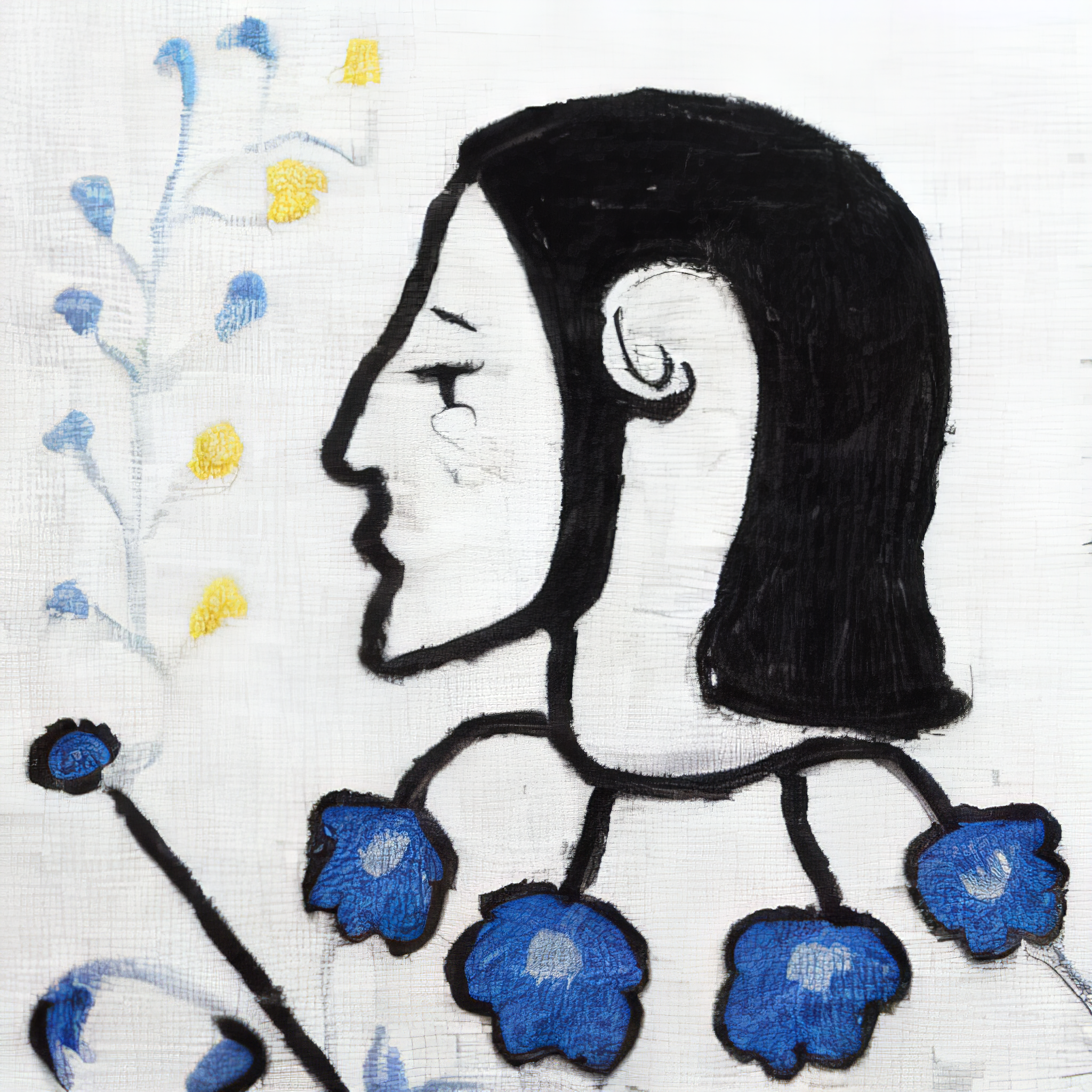 AI Suzani series: Self-exoticisation Archives I, video still II