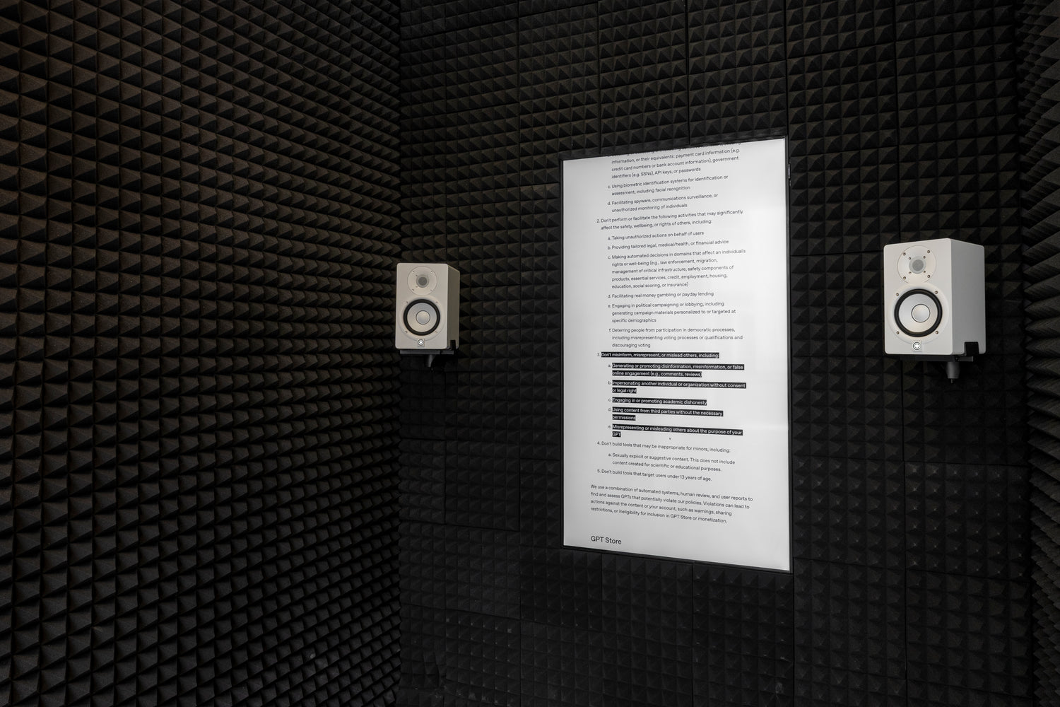 Terms &amp; Condition Opera: A Legalese Libretto, OpenAI Usage Policies