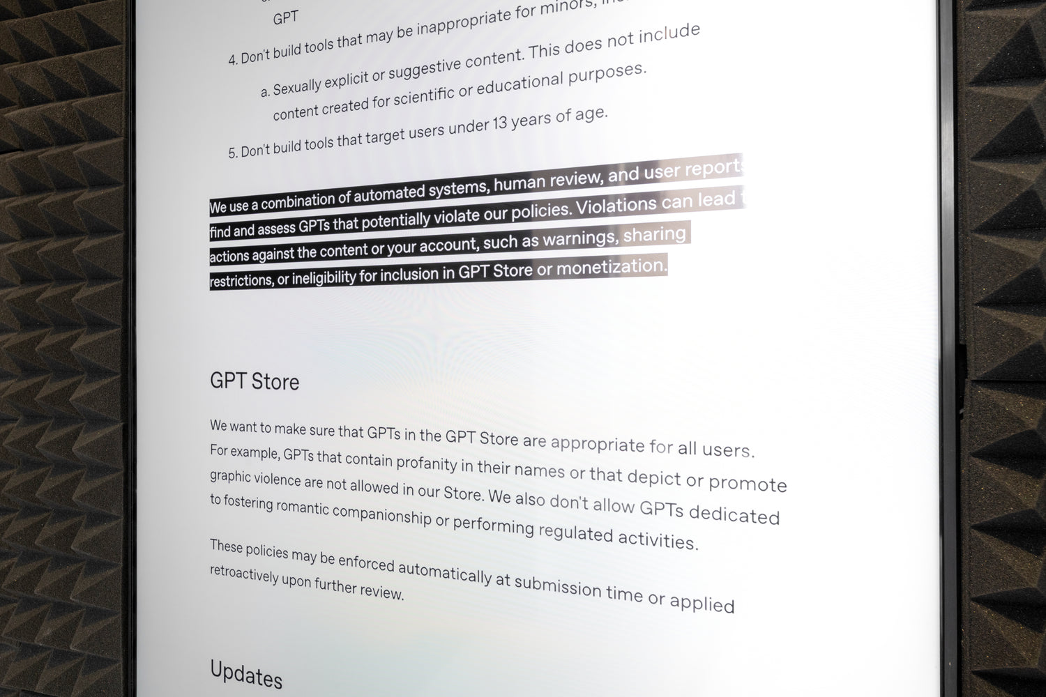 Terms &amp; Condition Opera: A Legalese Libretto, OpenAI Usage Policies