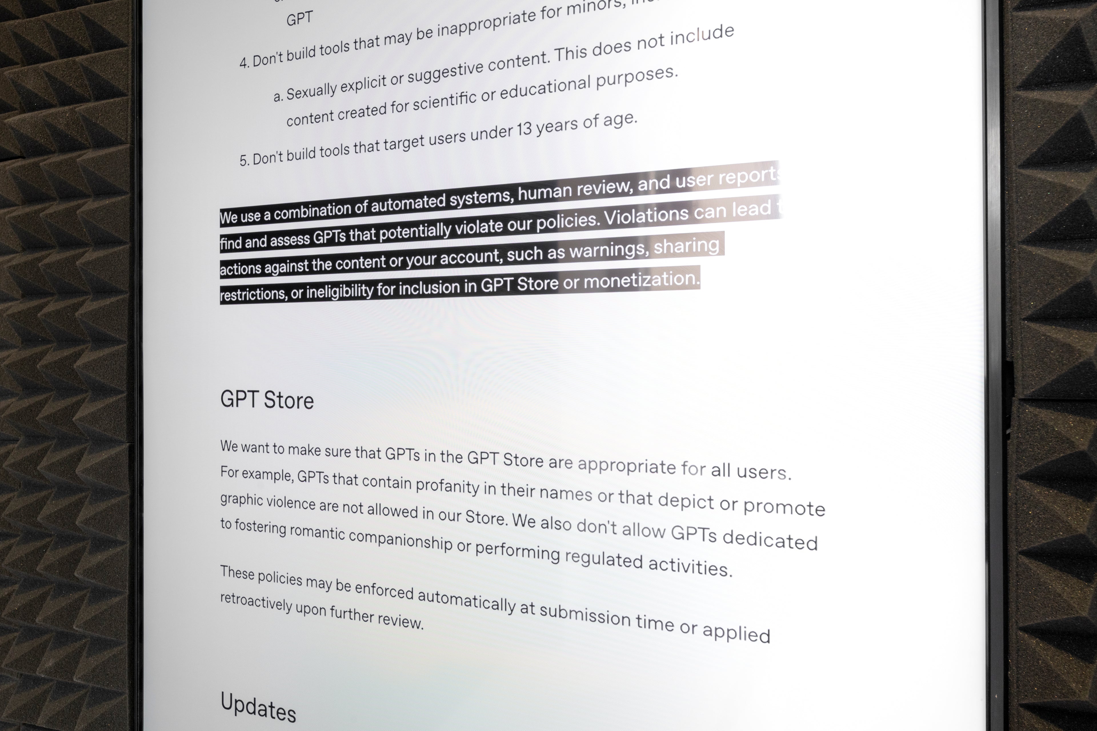Terms &amp; Condition Opera: A Legalese Libretto, OpenAI Usage Policies